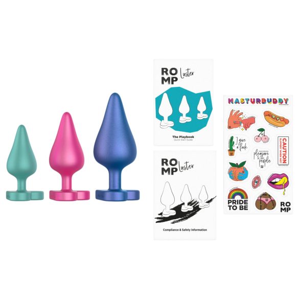ROMP - kit d’entraînement anal - 3 plugs