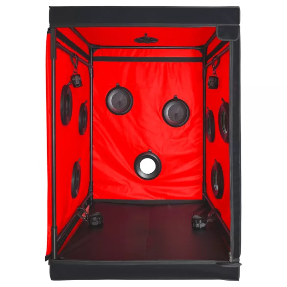 Secretdome - Cabine de sexe BDSM avec ouvertures (noir)