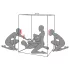 Secretdome - Cabine de sexe BDSM avec ouvertures (noir)