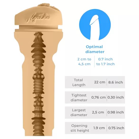 Kiiroo Agatha Vega - vagin masturbateur PowerBlow compatible - couleur chair