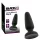 Black Velvets - plug anal en silicone avec ventouse (noir) - M