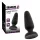 Black Velvets - plug anal en silicone avec ventouse (noir) - L