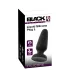 Black Velvets - plug anal en silicone avec ventouse (noir) - L