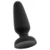 Black Velvets - plug anal en silicone avec ventouse (noir) - L