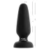Black Velvets - plug anal en silicone avec ventouse (noir) - L