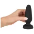Black Velvets - plug anal en silicone avec ventouse (noir) - L