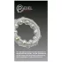 Rebel - anneau pénien en silicone transparent à billes métalliques et à picots.