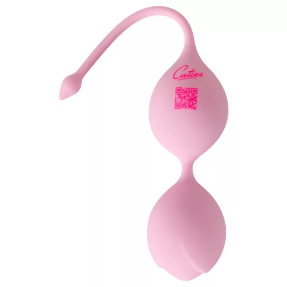 Cuties - boules de geisha en silicone à double bille (rose)