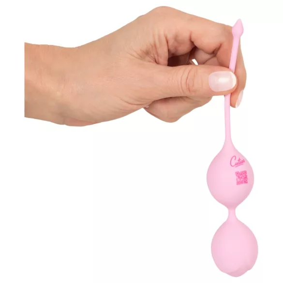 Cuties - boules de geisha en silicone à double bille (rose)