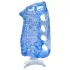 Fleshlight Fleshskins Grip Blue Ice - masturbateur ouvert aux deux extrémités (bleu)