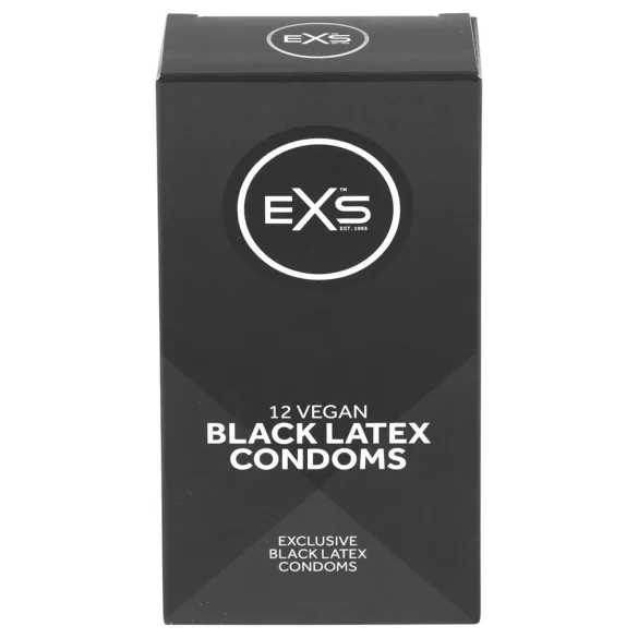EXS Black - préservatif en latex noir - 12 pièces