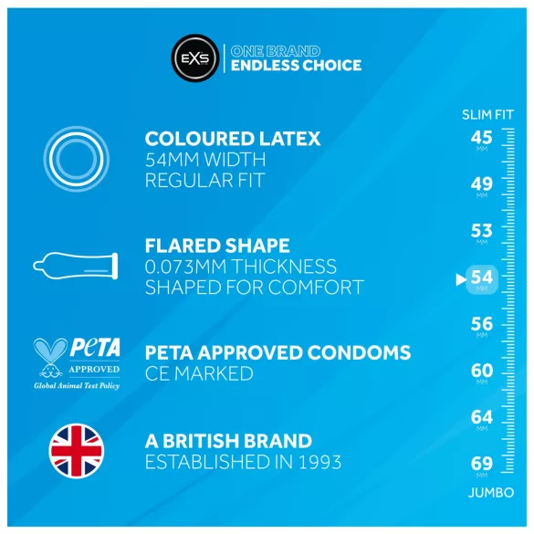 EXS Black - préservatif en latex noir - 12 pièces