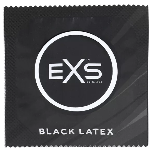 EXS Black - préservatif en latex noir - 100 pièces