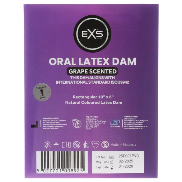 EXS - digue dentaire aromatisée - raisin