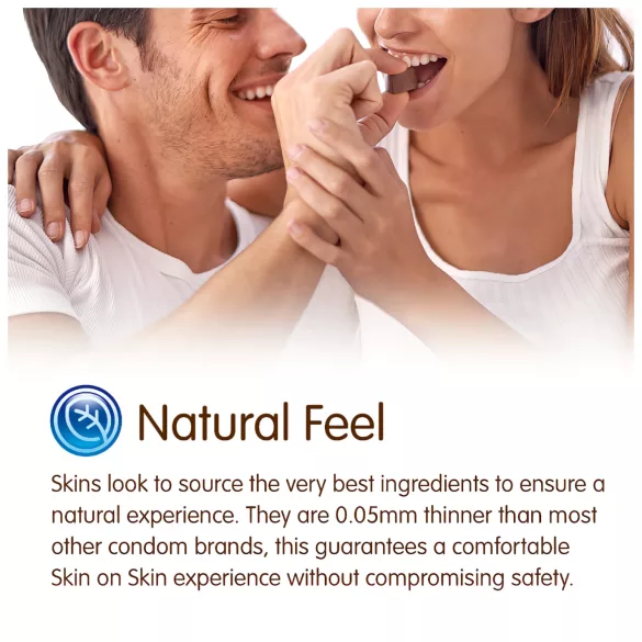 Skins - préservatif goût chocolat - lot de 4