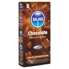 Skins - préservatif goût chocolat - 8 pièces