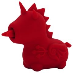   Unihorn Blaze Diablo - stimulateur clitoridien licorne rechargeable - rouge
