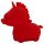 Éclat Cupidon Unicorne - stimulateur clitoridien rechargeable (rouge)