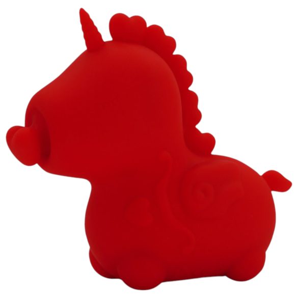 Éclat Cupidon Unicorne - stimulateur clitoridien rechargeable (rouge)