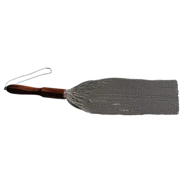 Rouge - fouet à chaîne - métal argenté