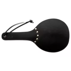   Rouge - paddle en cuir véritable - double face souple et rigide - rouge