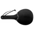 Rouge - paddle en cuir véritable - double face souple et rigide - rouge