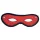 Rouge - masque pour les yeux ouvert - cuir véritable - rouge