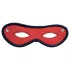 Rouge - masque pour les yeux ouvert - cuir véritable - rouge