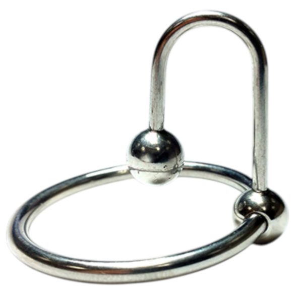 Rouge - Dilatateur sphérique en acier inoxydable (argent)