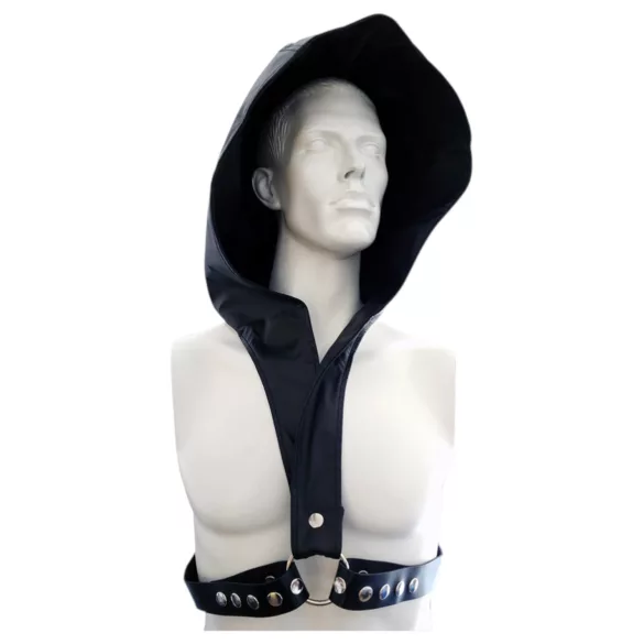 Rouge - harnais avec capuche - noir
