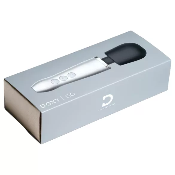 Doxy Go - vibromasseur de massage rechargeable - argent