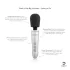 Doxy Go - vibromasseur de massage rechargeable - argent