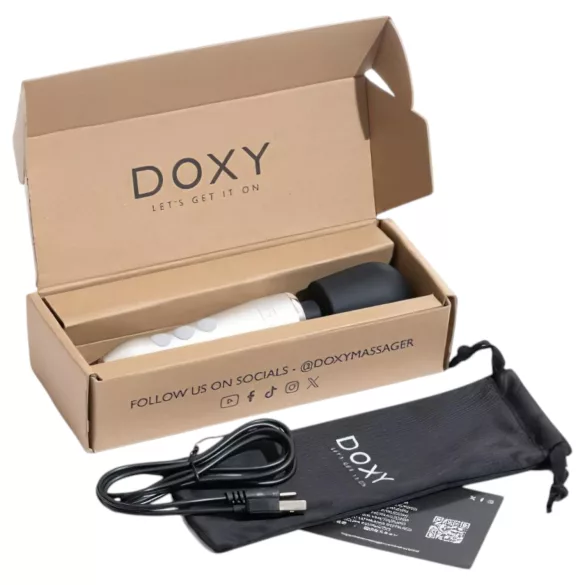 Doxy Go - vibromasseur de massage rechargeable - argent