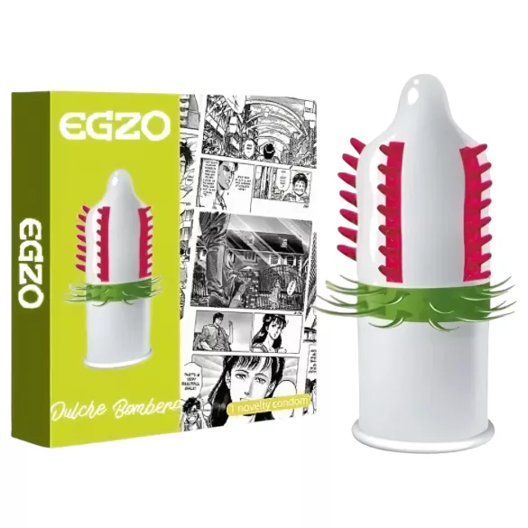 Egzo Dulche Bombero - préservatif texturé stimulant - 1 pièce