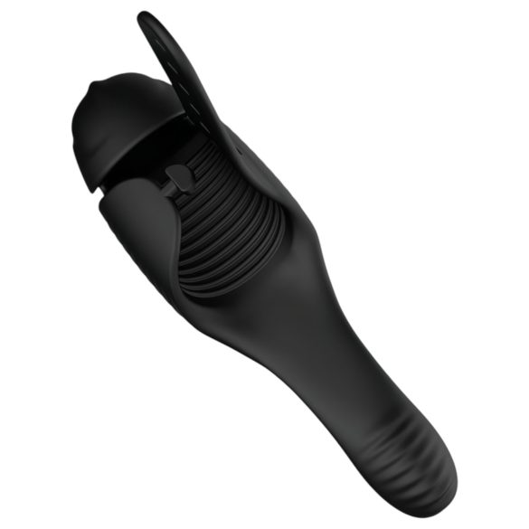 Lonely J-Bobbie - vibromasseur gland rechargeable 2 moteurs - noir