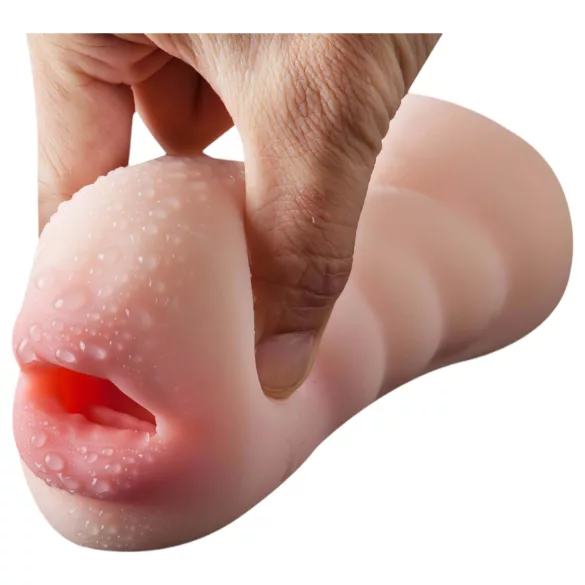 Lonely 2in1 - masturbateur vagin et bouche - texture réaliste - couleur chair