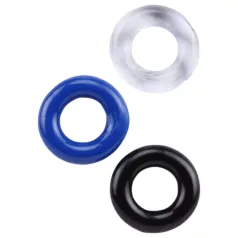   Lonely Stay Hard - set anneaux pénis - silicone coloré - 3 pièces