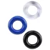 Lonely Stay Hard - set anneaux pénis - silicone coloré - 3 pièces