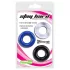 Lonely Stay Hard - set anneaux pénis - silicone coloré - 3 pièces