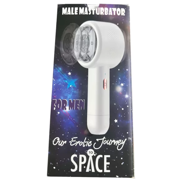 Lonely Space - masturbateur automatique va-et-vient - rechargeable - blanc