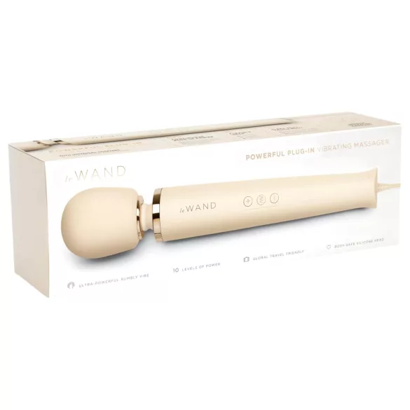 le Wand - vibromasseur de luxe secteur - massage puissant - beige
