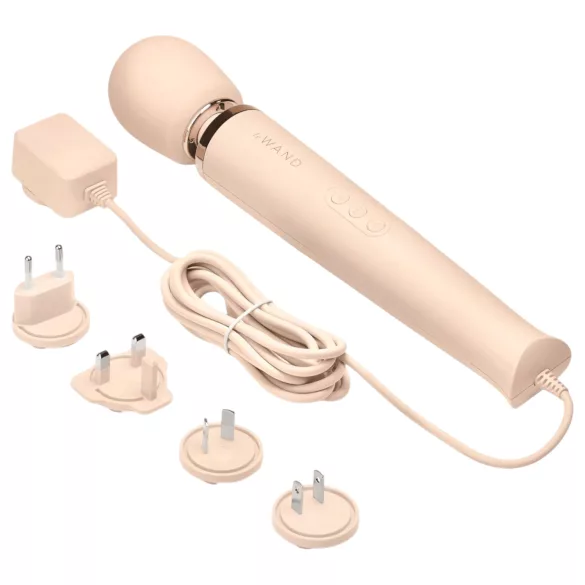 le Wand - vibromasseur de luxe secteur - massage puissant - beige