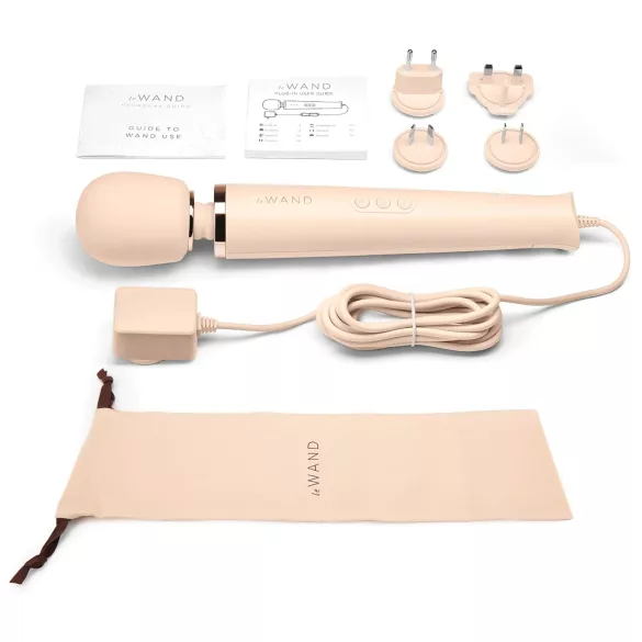le Wand - vibromasseur de luxe secteur - massage puissant - beige