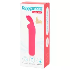   Happyrabbit - mini vibromasseur bullet lapin rechargeable - silicone rose
