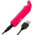 Happyrabbit - mini vibromasseur bullet lapin rechargeable - silicone rose
