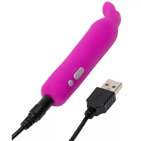 Happyrabbit - mini vibromasseur bullet oreilles de lapin - rechargeable violet