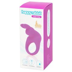   Happyrabbit - anneau pénien vibrant rechargeable - silicone violet