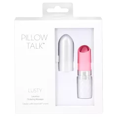 Pillow Talk Lusty - vibromasseur langue rechargeable - rose