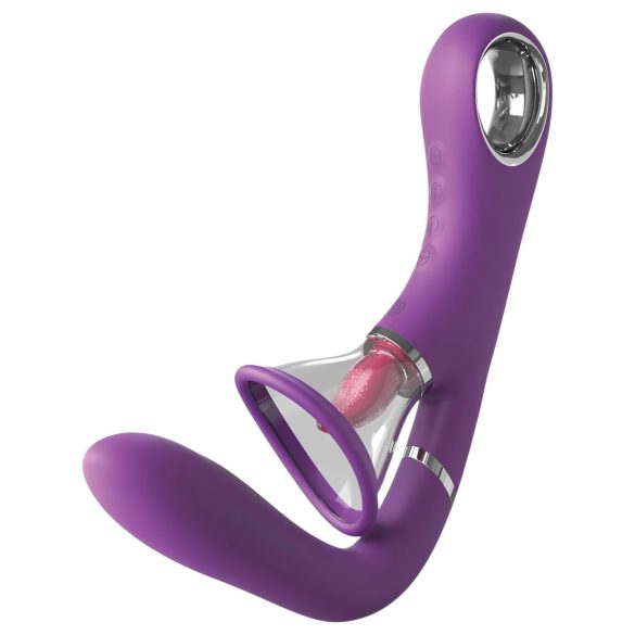 Fantasy For Her - Vibromasseur point G et clitoris 4 moteurs - silicone violet