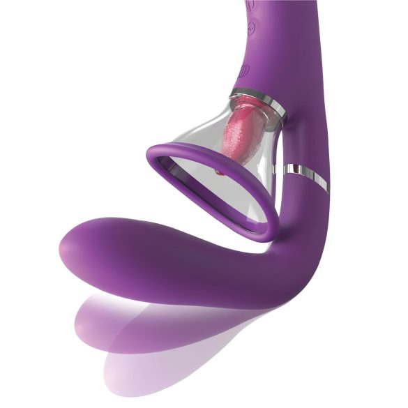 Fantasy For Her - Vibromasseur point G et clitoris 4 moteurs - silicone violet